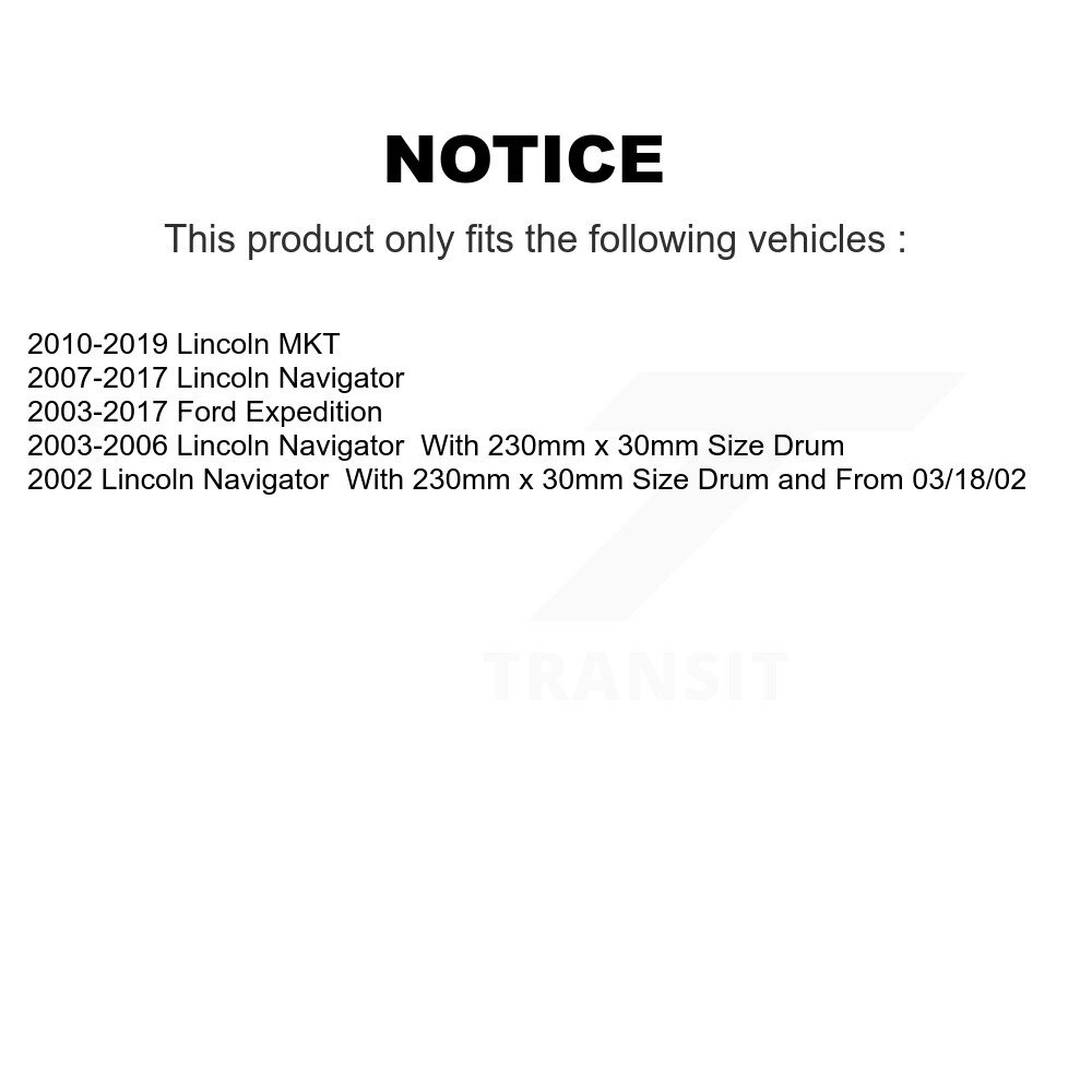 Top Quality - NB-811B - Parking Brake Shoe