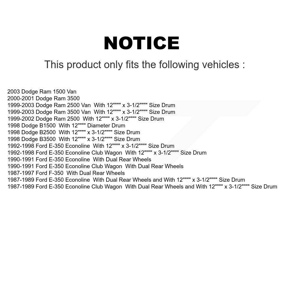 Top Quality - NB-583R - Drum Brake Shoe