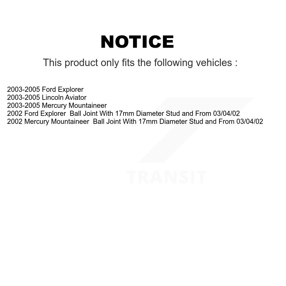 TOR - TOR-ES800562 - Lateral Arm Ball Joint Assembly