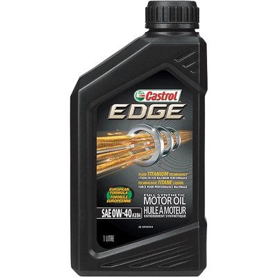 CASTROL Synthetic Engine Oil Edge A3/B4 0W40 , 1L - 0201838