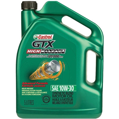 CASTROL - 000173A - Conventional Engine Oil GTX High Mileage 10W30 , 5L