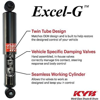 Rear Gas Shock Absorber by KYB - 344366