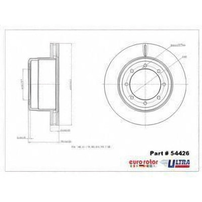 EUROROTOR - 54426 - Rear Disc Brake Rotor by EUROROTOR - 54426