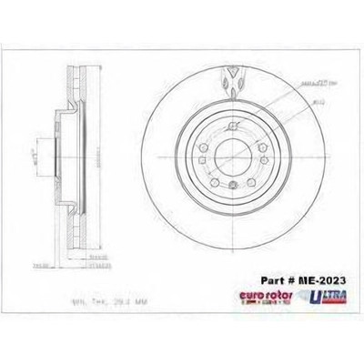 EUROROTOR - ME2023 - Front Premium Rotor by EUROROTOR - ME2023