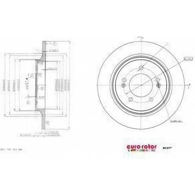 EUROROTOR - KI977 - Rear Disc Brake Rotor by EUROROTOR - KI977