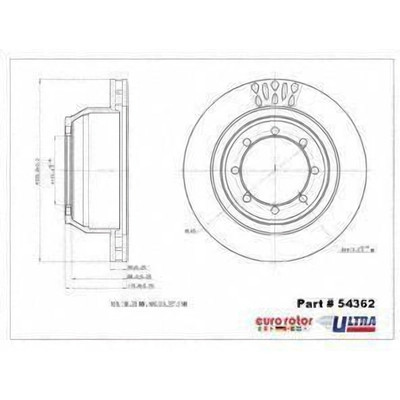 EUROROTOR - 54362 - Rear Disc Brake Rotor by EUROROTOR - 54362