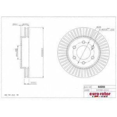 Front Premium Rotor by EUROROTOR - 54293