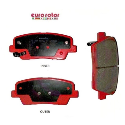 EUROROTOR - F1D1284H - EUROROTOR - F1D1284H - Rear Semi Metallic Pads