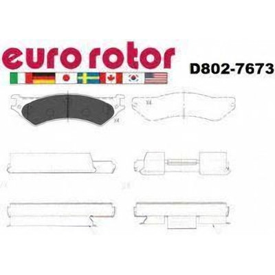 Rear Ceramic Pads by EUROROTOR - ID802H