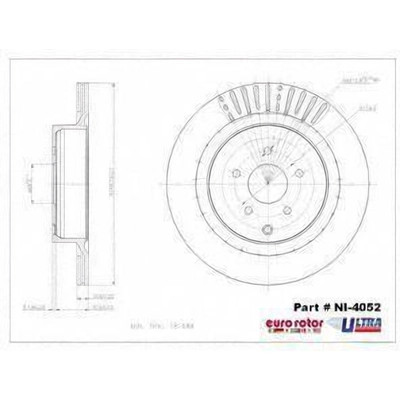 EUROROTOR - NI4052 - Rear Disc Brake Rotor by EUROROTOR - NI4052