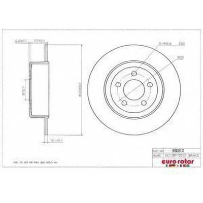 Rear Disc Brake Rotor by EUROROTOR - 53213