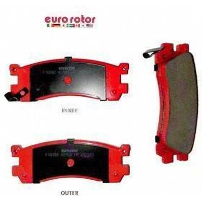 Rear Semi Metallic Pads by EUROROTOR - F1D390