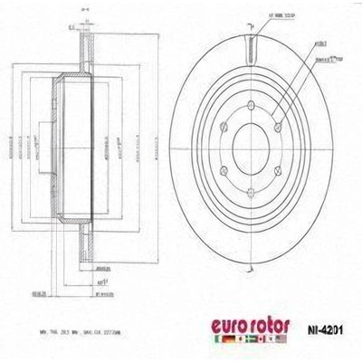 EUROROTOR - NI4201 - Rear Disc Brake Rotor by EUROROTOR - NI4201