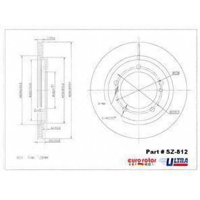 Front Premium Rotor by EUROROTOR - SZ812
