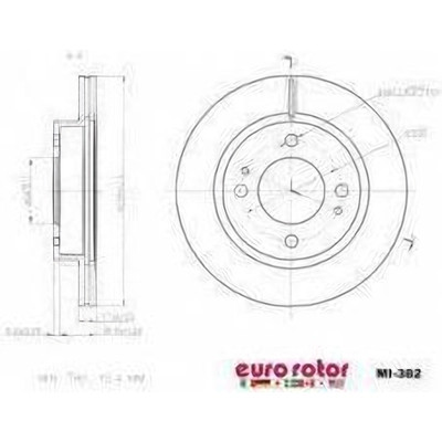 EUROROTOR - MI382 - Front Disc Brake Rotor by EUROROTOR - MI382