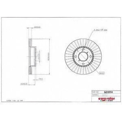 EUROROTOR - SZ814 - Front Premium Rotor by EUROROTOR - SZ814