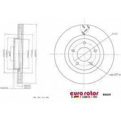 EUROROTOR - 53235 - Front Disc Brake Rotor