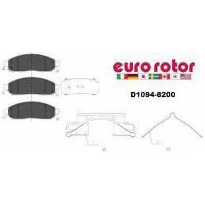 Front Ceramic Pads by EUROROTOR - ID1094H