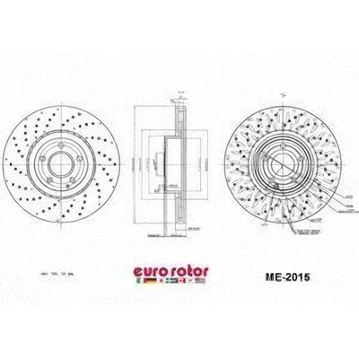 EUROROTOR - ME2015 - Front Disc Brake Rotor by EUROROTOR - ME2015