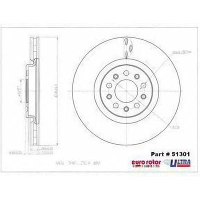 EUROROTOR - 51301 - Front Disc Brake Rotor by EUROROTOR - 51301