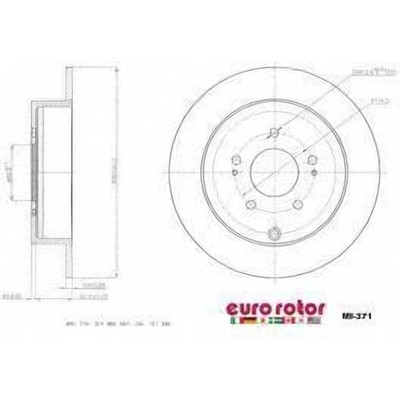 EUROROTOR - MI371 - Rear Disc Brake Rotor by EUROROTOR - MI371