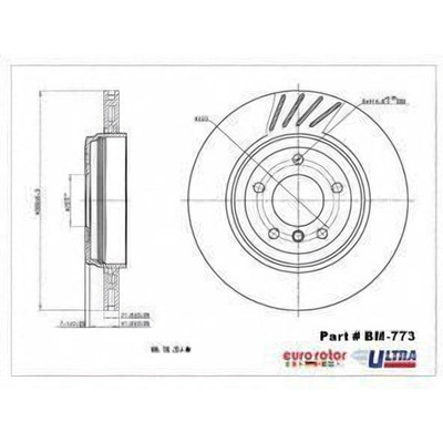 EUROROTOR - BM773 - Rear Premium Rotor by EUROROTOR - BM773