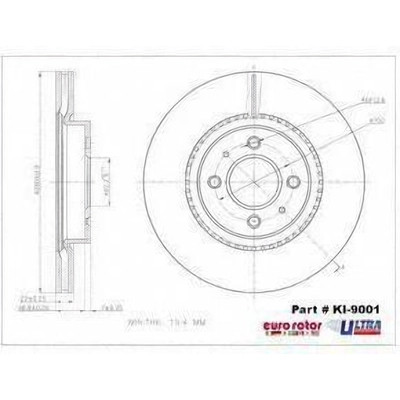 EUROROTOR - KI9001 - Front Premium Rotor