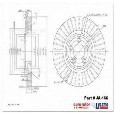 Front Disc Brake Rotor by EUROROTOR - JA166