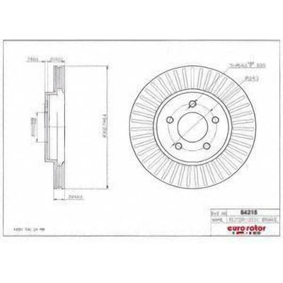 EUROROTOR - 54216 - EUROROTOR - 54216 - Front Premium Rotor