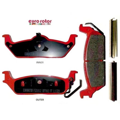 EUROROTOR - ID1012H - Rear Ceramic Pads by EUROROTOR - ID1012H