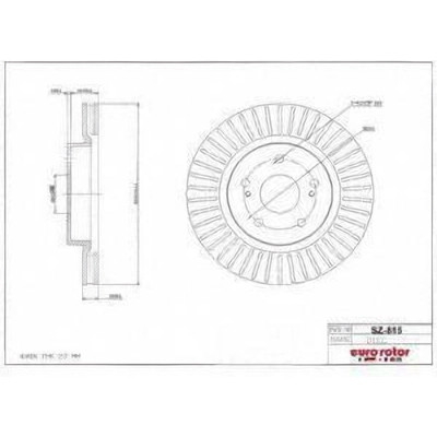 EUROROTOR - SZ815 - Front Premium Rotor