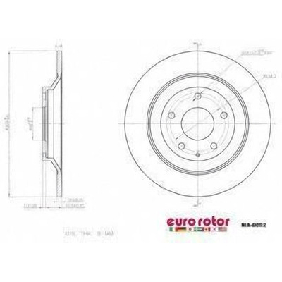 EUROROTOR - MA8052 - EUROROTOR - MA8052 - Rear Premium Rotor