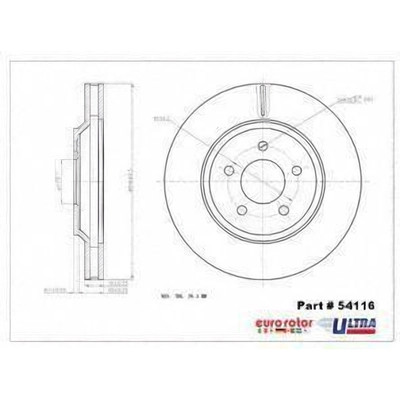 EUROROTOR - 54116 - Front Disc Brake Rotor by EUROROTOR - 54116