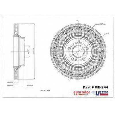EUROROTOR - ME244 - Rear Disc Brake Rotor by EUROROTOR - ME244