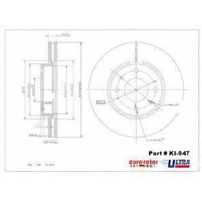EUROROTOR - KI947 - Front Disc Brake Rotor by EUROROTOR - KI947