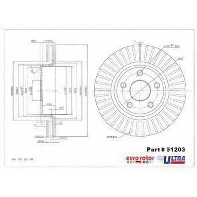 EUROROTOR - 51203 - Front Disc Brake Rotor by EUROROTOR - 51203