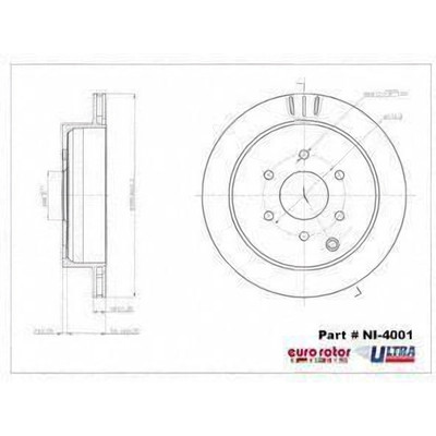 EUROROTOR - NI4001 - Rear Disc Brake Rotor by EUROROTOR - NI4001