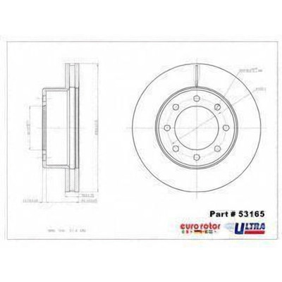 EUROROTOR - 53165 - Front Disc Brake Rotor by EUROROTOR - 53165