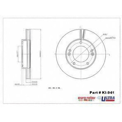 Front Disc Brake Rotor by EUROROTOR - KI941