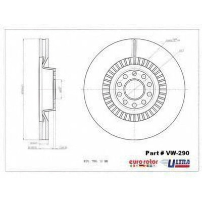 EUROROTOR - VW290 - Front Disc Brake Rotor by EUROROTOR - VW290