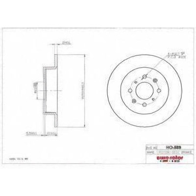 EUROROTOR - HO589 - Rear Disc Brake Rotor by EUROROTOR - HO589