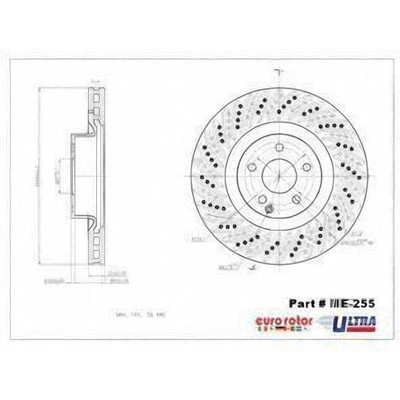 Front Premium Rotor by EUROROTOR - ME255