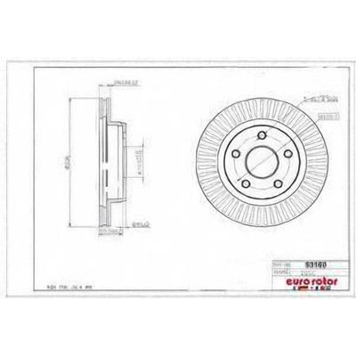 EUROROTOR - 53160 - Front Premium Rotor