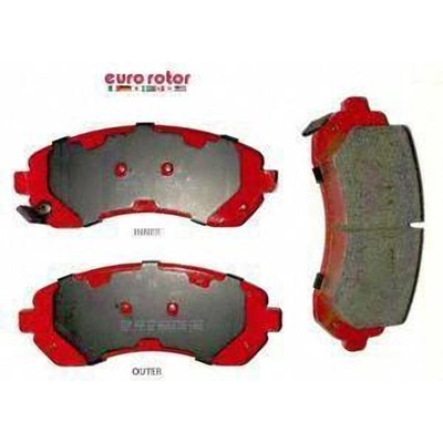 Front Semi Metallic Pads by EUROROTOR - F1D844H
