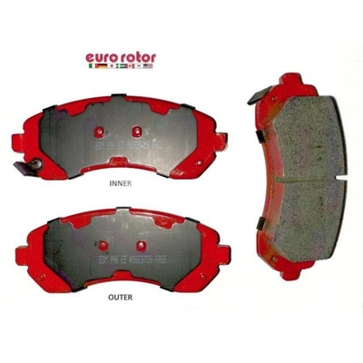 EUROROTOR - F1D844H - Front Semi Metallic Pads by EUROROTOR - F1D844H