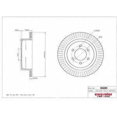 EUROROTOR - 54295 - Rear Disc Brake Rotor by EUROROTOR - 54295