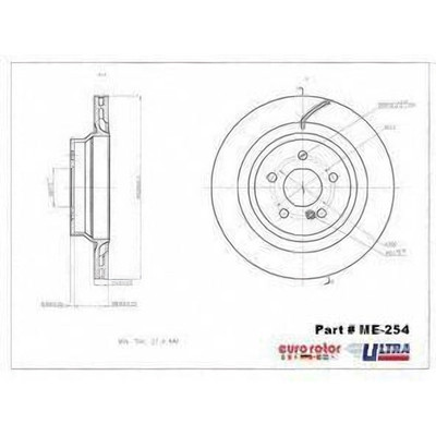EUROROTOR - ME254 - Rear Disc Brake Rotor by EUROROTOR - ME254