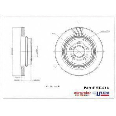 EUROROTOR - ME216 - EUROROTOR - ME216 - Rear Premium Rotor