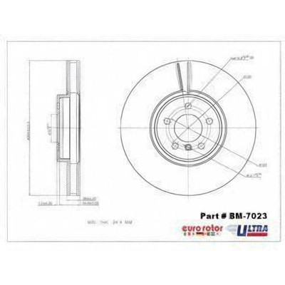 EUROROTOR - BM7023 - Front Premium Rotor by EUROROTOR - BM7023