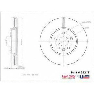 EUROROTOR - 55217 - Front Disc Brake Rotor by EUROROTOR - 55217